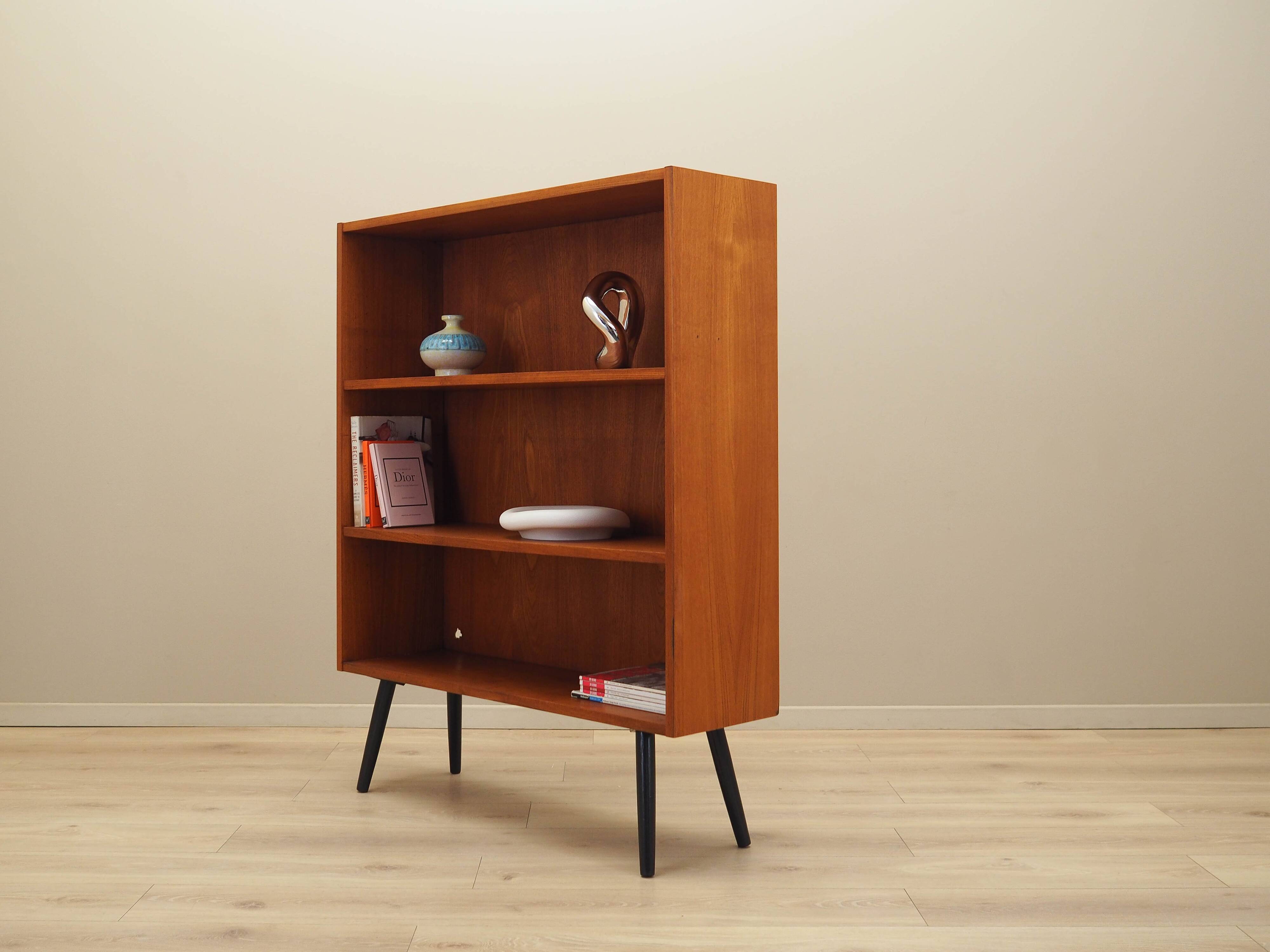 Teak bookcase, Danish design, 1970s, manufactured in Denmark