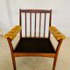 Fauteuil en cuir beige vintage des années 1970 par Göte Möbler.