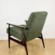 Armchair 'Lis', 1970s green boucle design by Henryk Lis - 2 pieces available