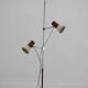 1970s chrome & metal adjustable floor lamp, czechoslovakia