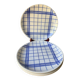 Quatre assiettes plates torchon bleu Moulin des Loups Orchies