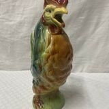Pitcher model ceramic rooster St Clement small model polychrome slurry
