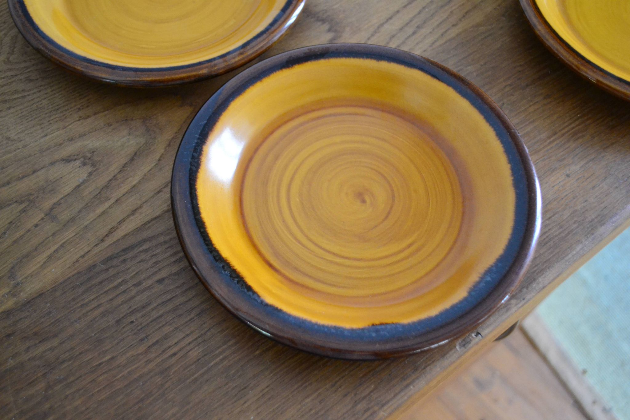 Saint Clément plates porcelain from the 1960s.