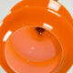 Mid-century orange glass pendant lamp