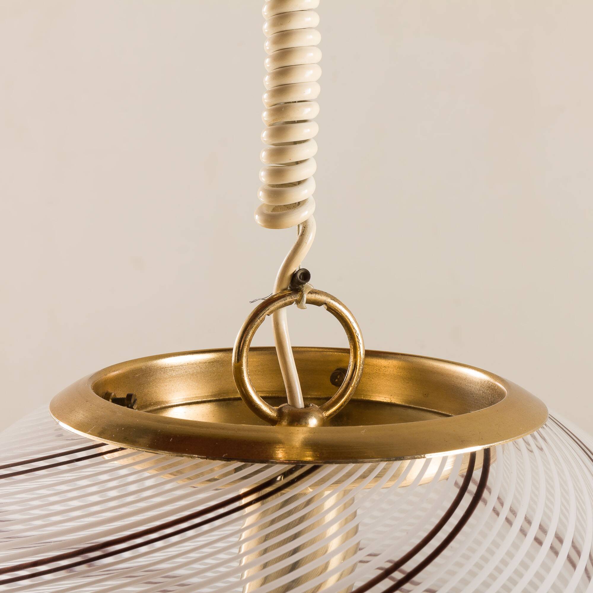 Murano globe pendant lamp by Lino Tagliapietra, Italy 1970s