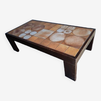 Vallauris ceramic coffee table 1960