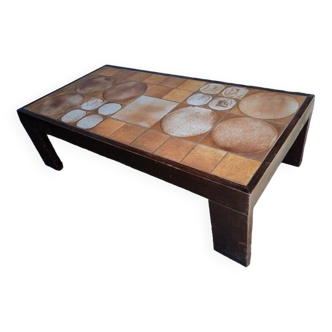 Vallauris ceramic coffee table 1960