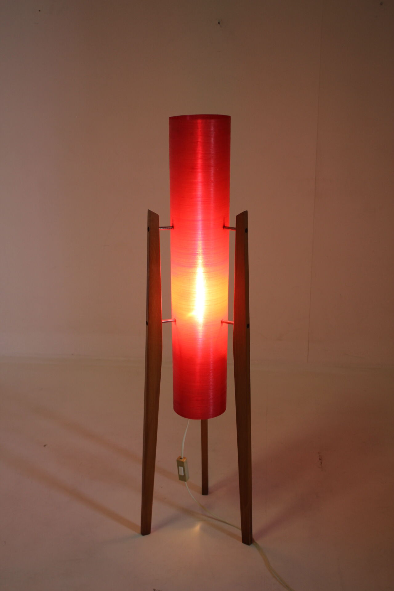1970s Space Age Midcentury Floor Lamp "Rocket", Czechoslovakia