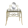 Dressing table of dame post art deco golden brass 1940