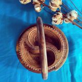 Foldable wooden bowl