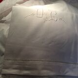 Monogram cotton sheet