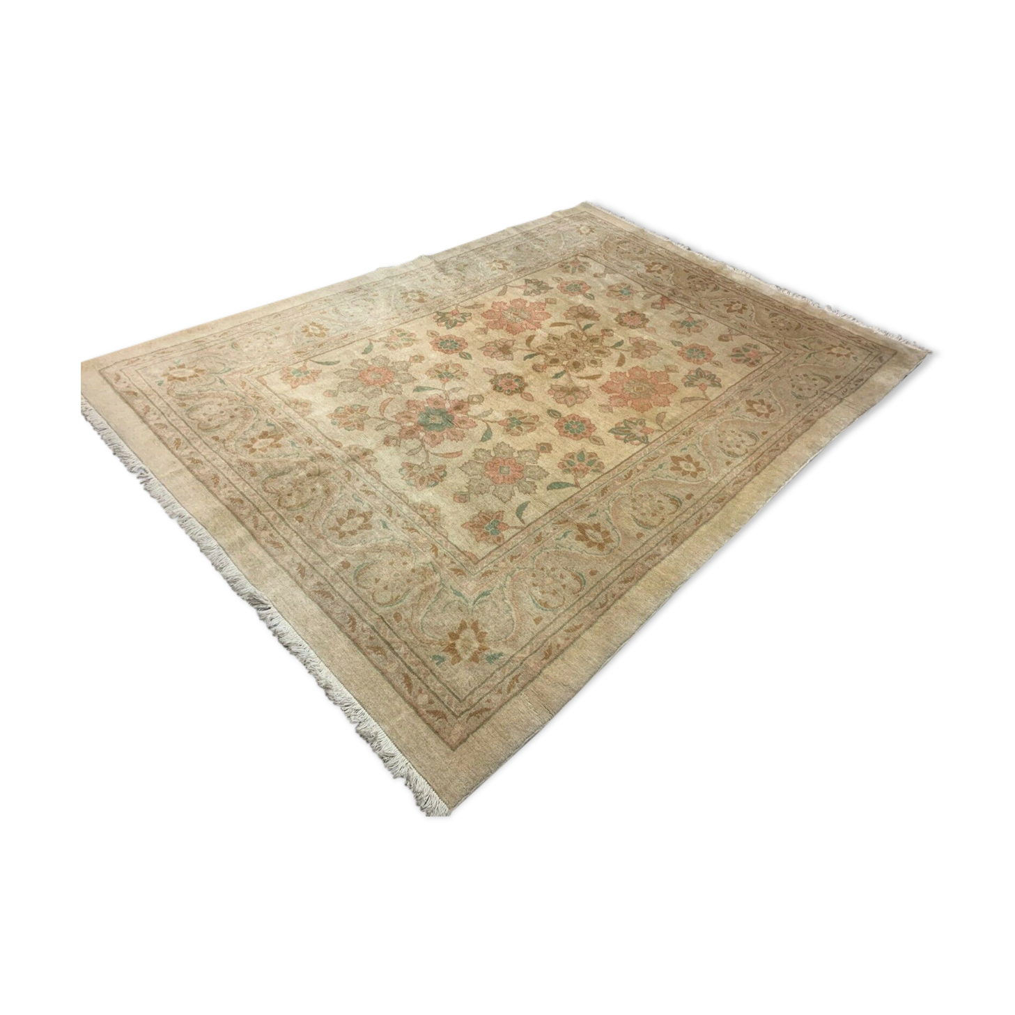 Sultanabad Carpet 300x218 cm Handmade Wool Chobi Rug Natural Dyes