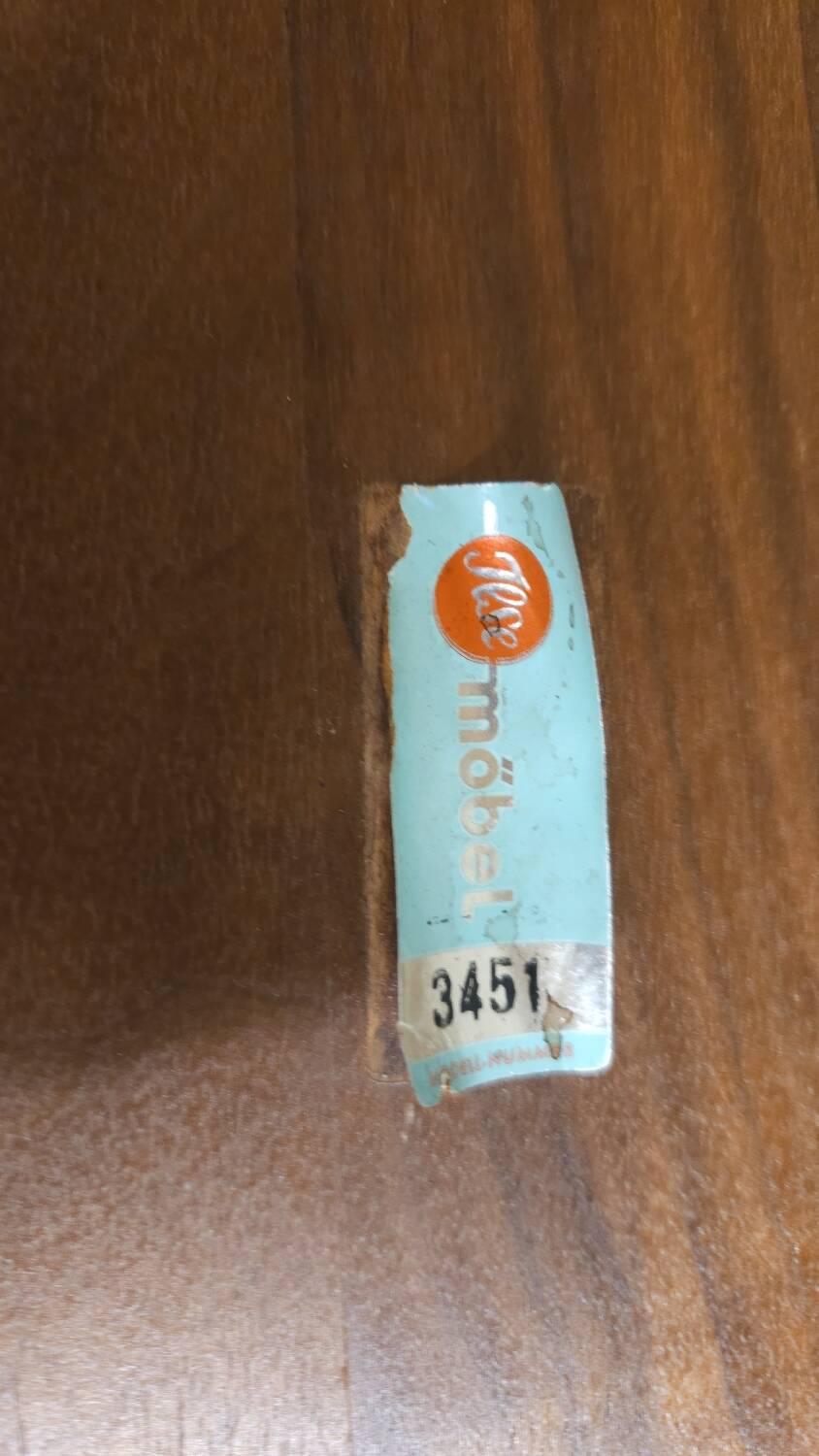 Small teak side table Jese Möbel 1960s vintage