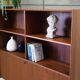 Bibliothèque avec bar des années 60/70