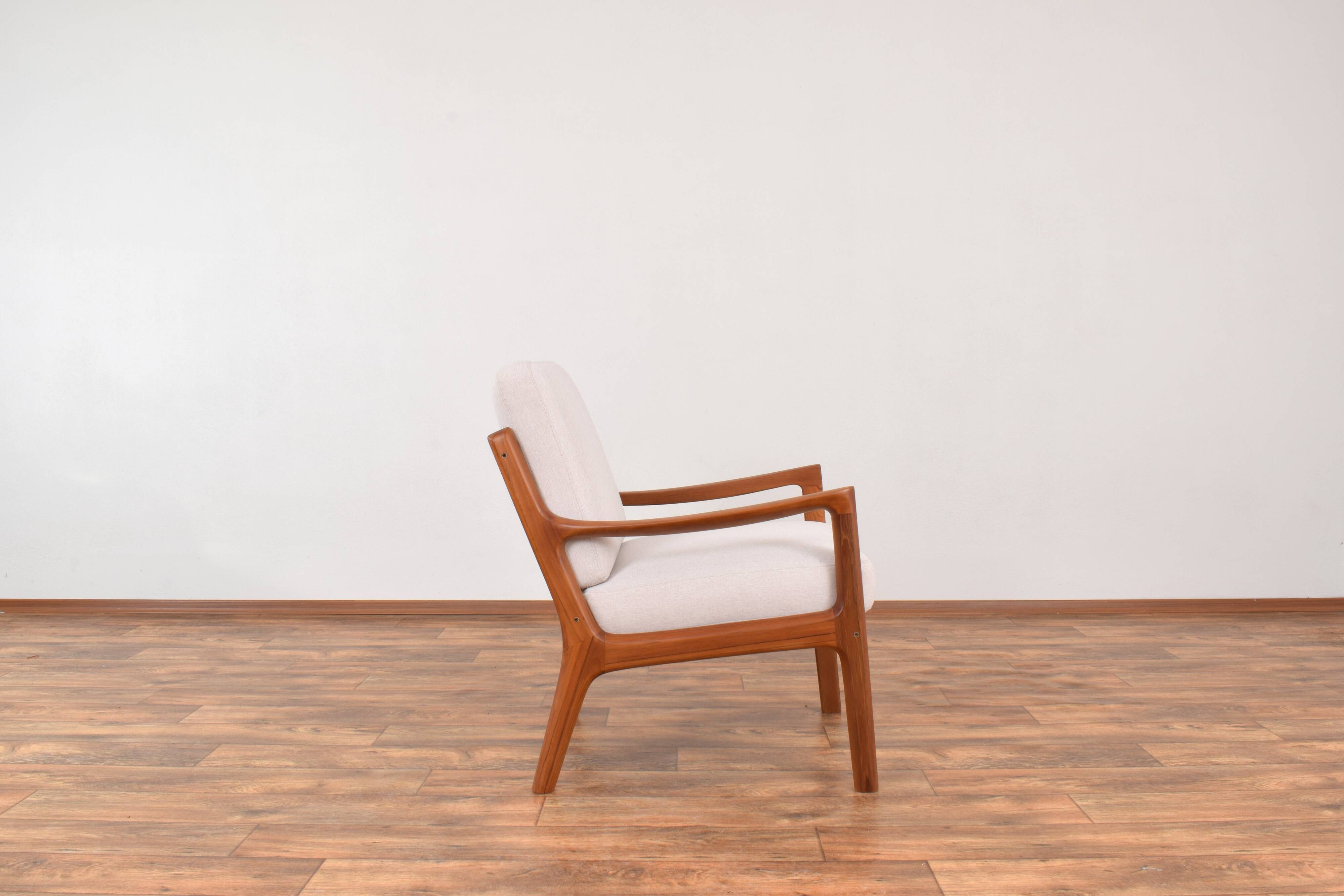 Danish Teak Senator Lounge Chair by Ole Wanscher for France & Son, 1960s.