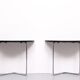 stunning set Bauhaus crescent tables. 1930s Thonet style