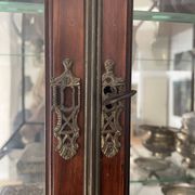 Library with English mahogany secretary.