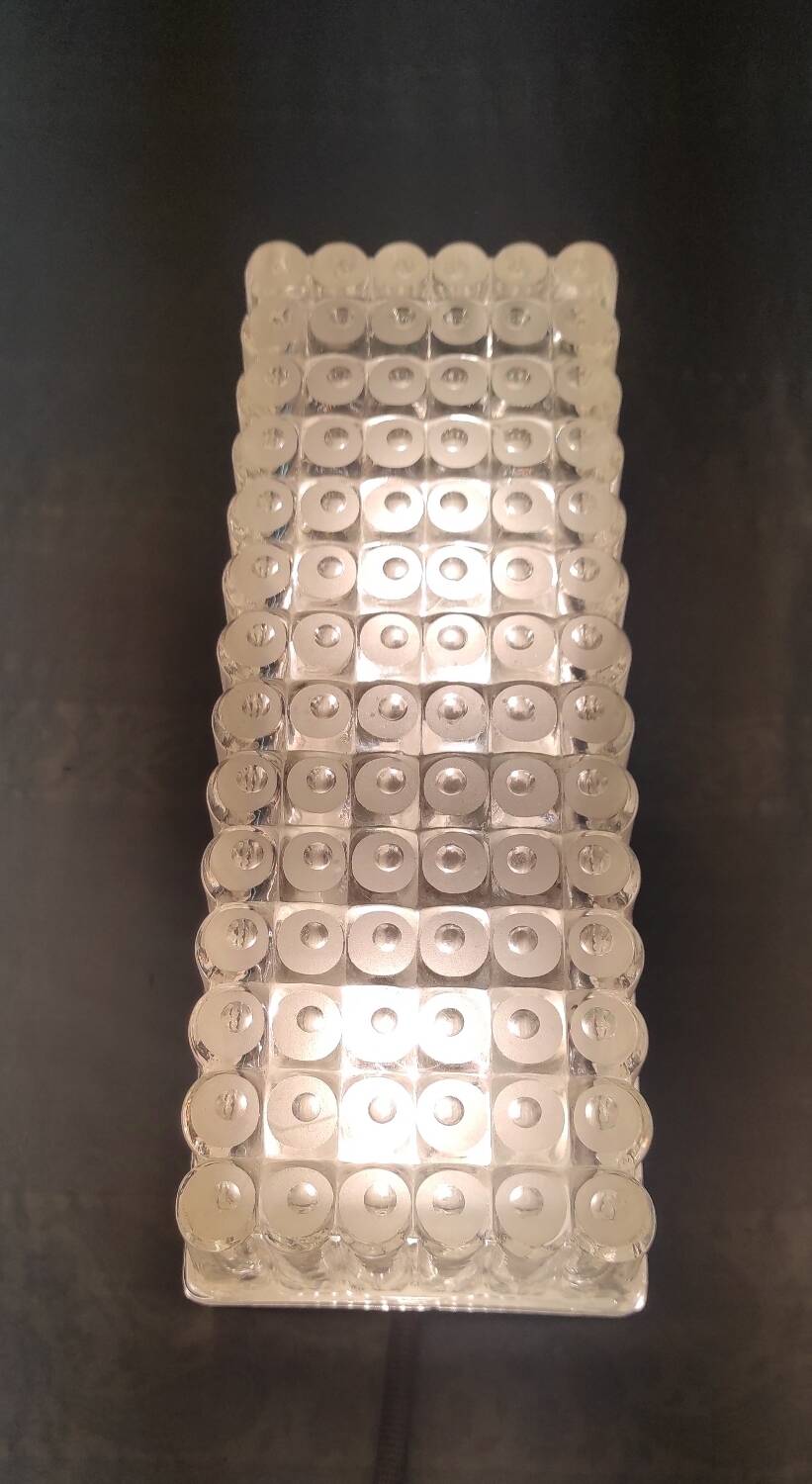 Bauhaus ceiling light in glass and metal - mid. 20th century