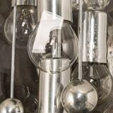 Large Sputnik ball pendant by Doria, Germany, 1970s.