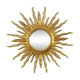Large Wooden Sun Mirror Sunburst Butler Mirror Gold Witch Eye