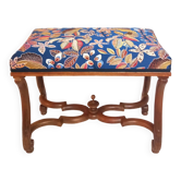 Colorful Louis XIV Style Bench with Sheep Bone Base