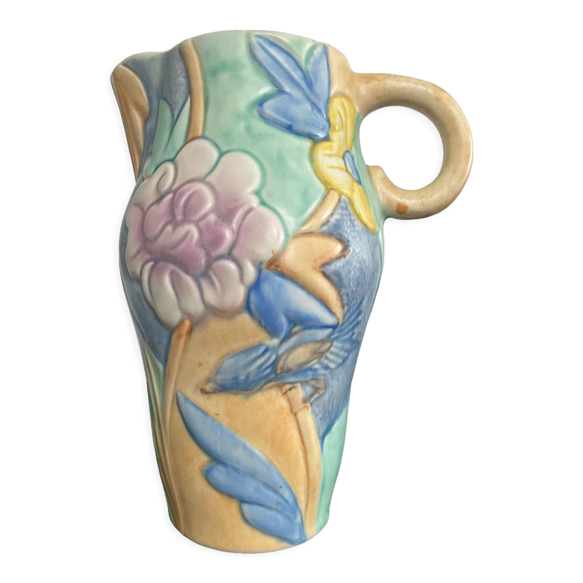 Vintage Beswick England pitcher in glazed ceramic