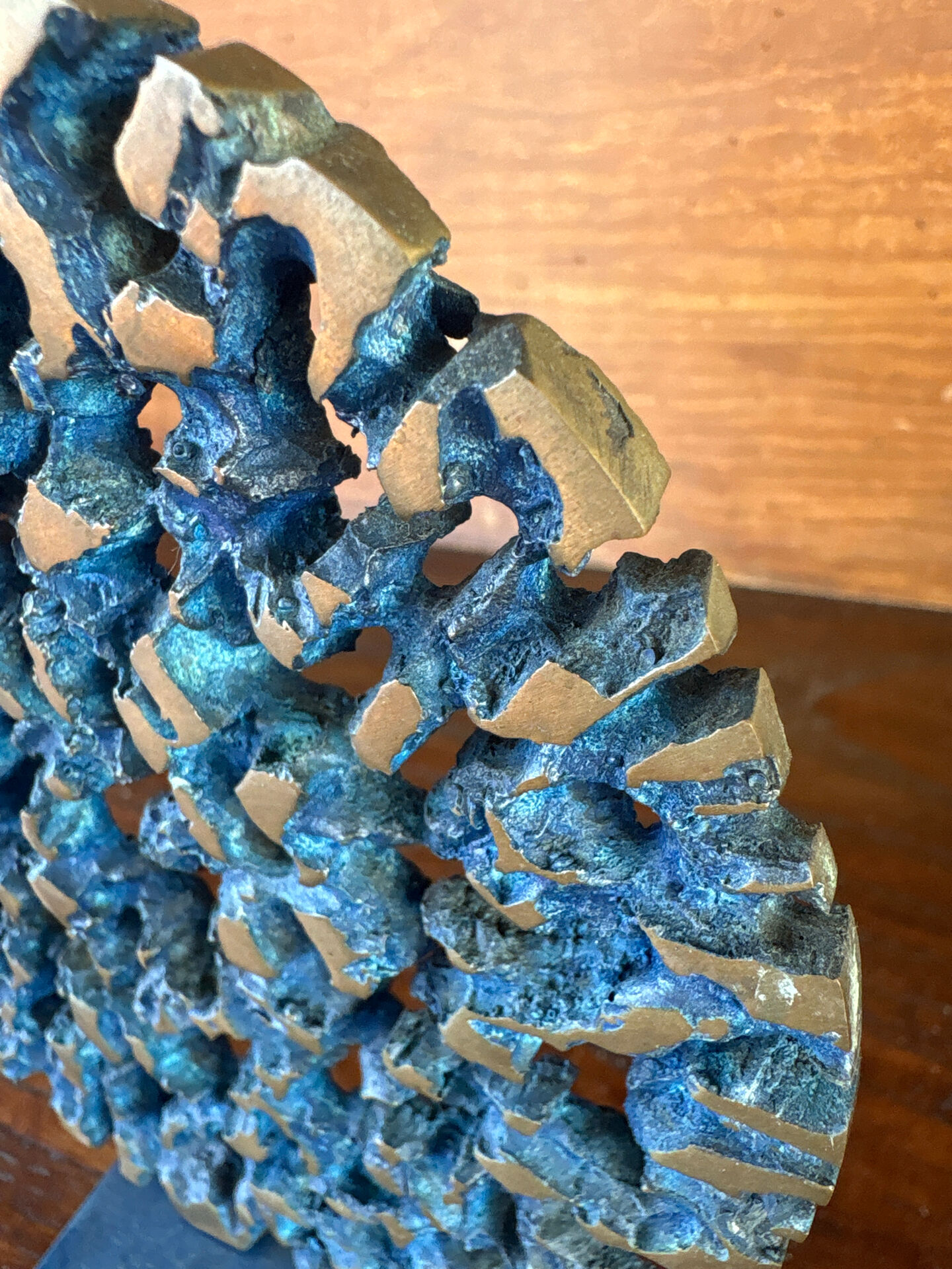 Sculpture Michel Rico “Soleil Bleu” (1997) – Signed bronze