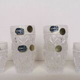 6 bohemian crystal liquor glasses