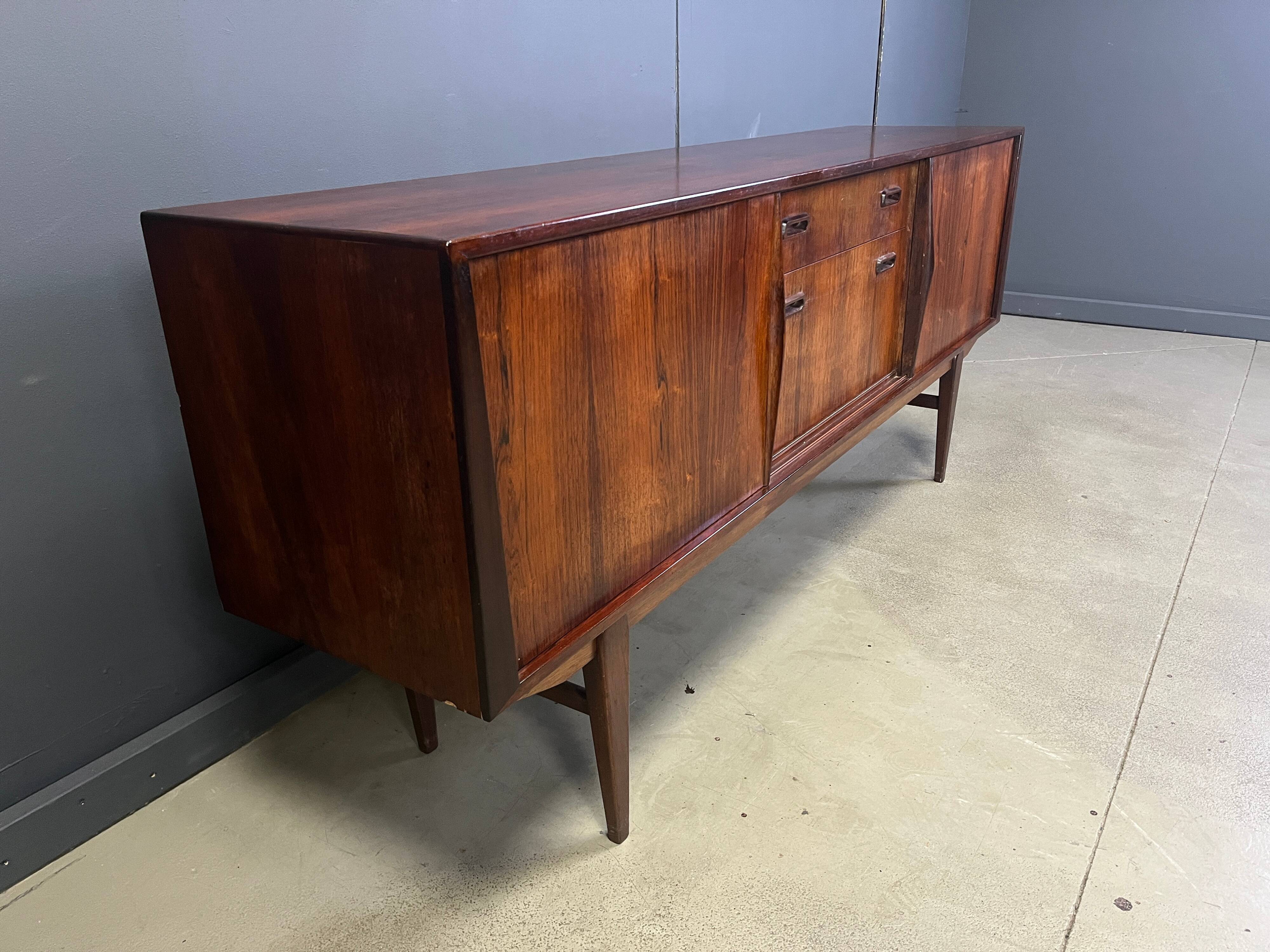 Vintage Scandinavian rosewood sideboard, 1960s