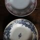 6 mismatched Terre de Fer soup plates from Digoin Sarreguemines