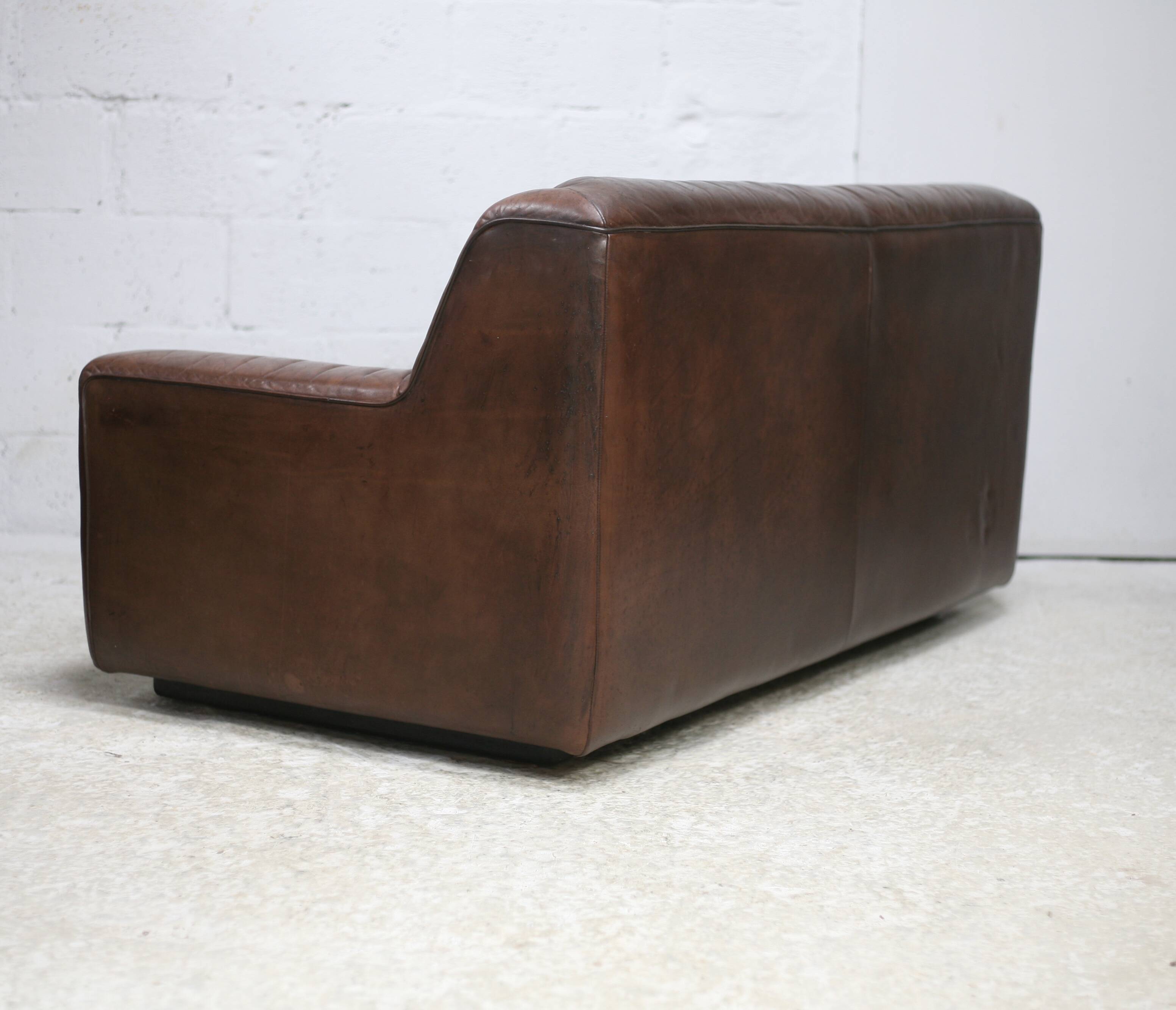 De Sede DS 43 sofa. 2 seats, leather, Switzerland, circa 1970