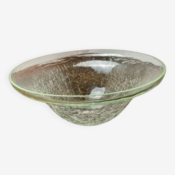 Crackled glass cup