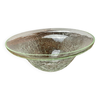 Crackled glass cup