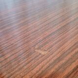 Coffee table with gold metal vinyl holder from the 70s)