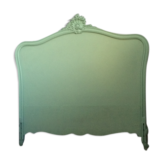 Green old headboard carved wood