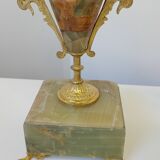 Deux bougeoires onyx