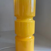 Fitz lamp in yellow glass Habitat vintage cylinder tube lamp