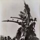 Silver photography Ceremonial character with headdress 44x44 cm