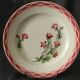 Set of 6 digoin sarreguemines earthenware dinner plates. aude model.