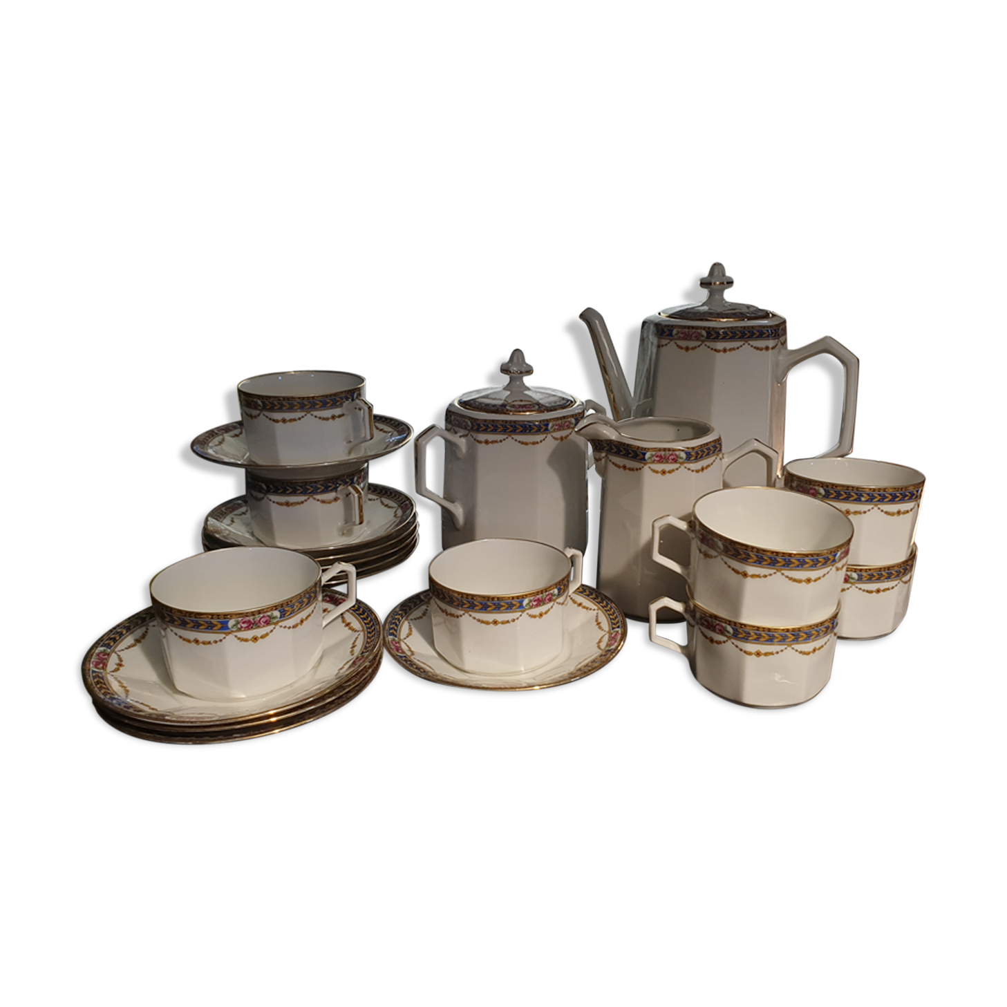 Service à café porcelaine fine