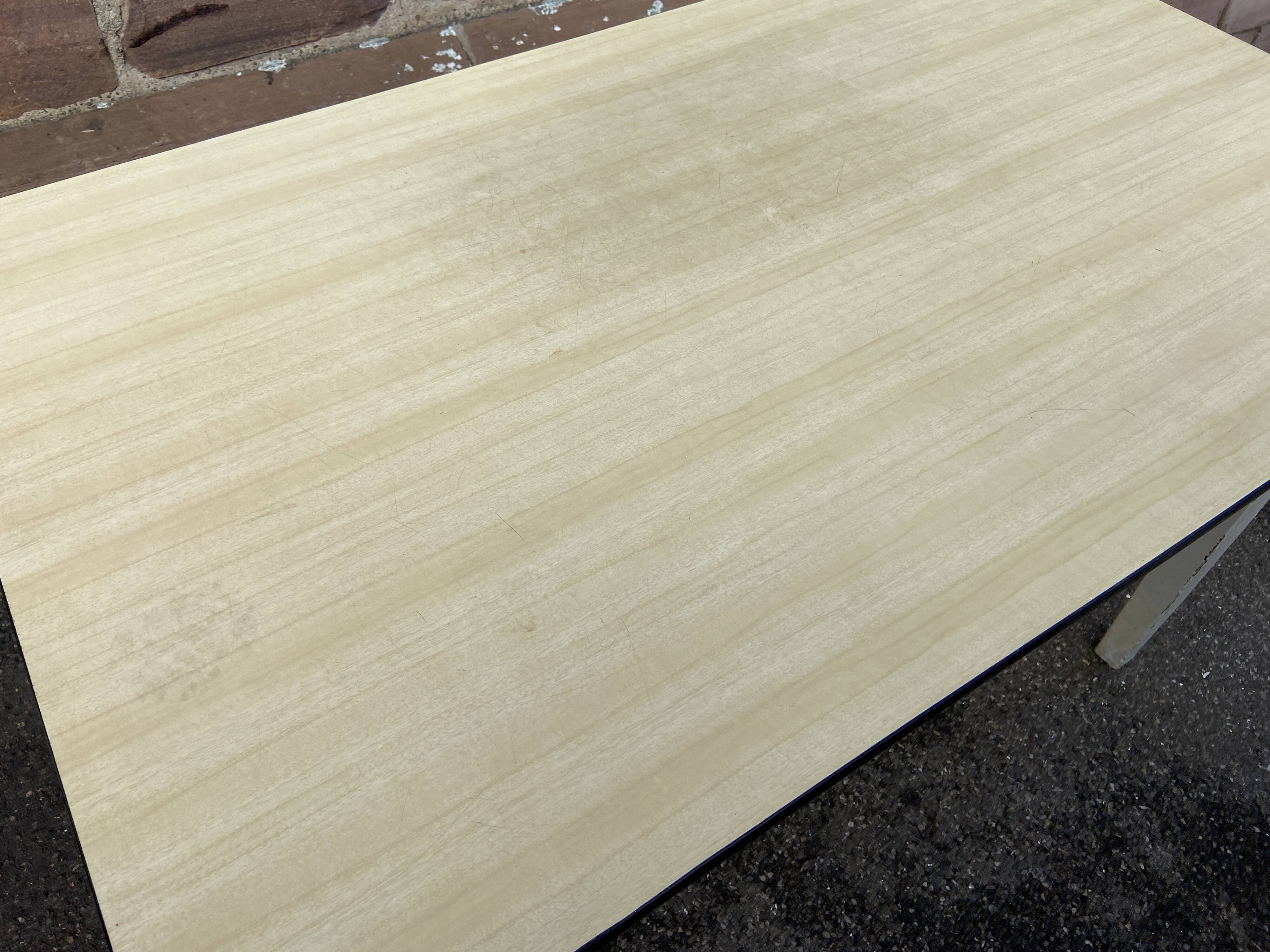 Kitchen table in formica & wood 50s