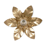 Golden flower sconce
