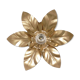 Applique fleur dorée