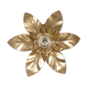 Golden flower sconce