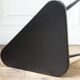 Black formica tripod side table
