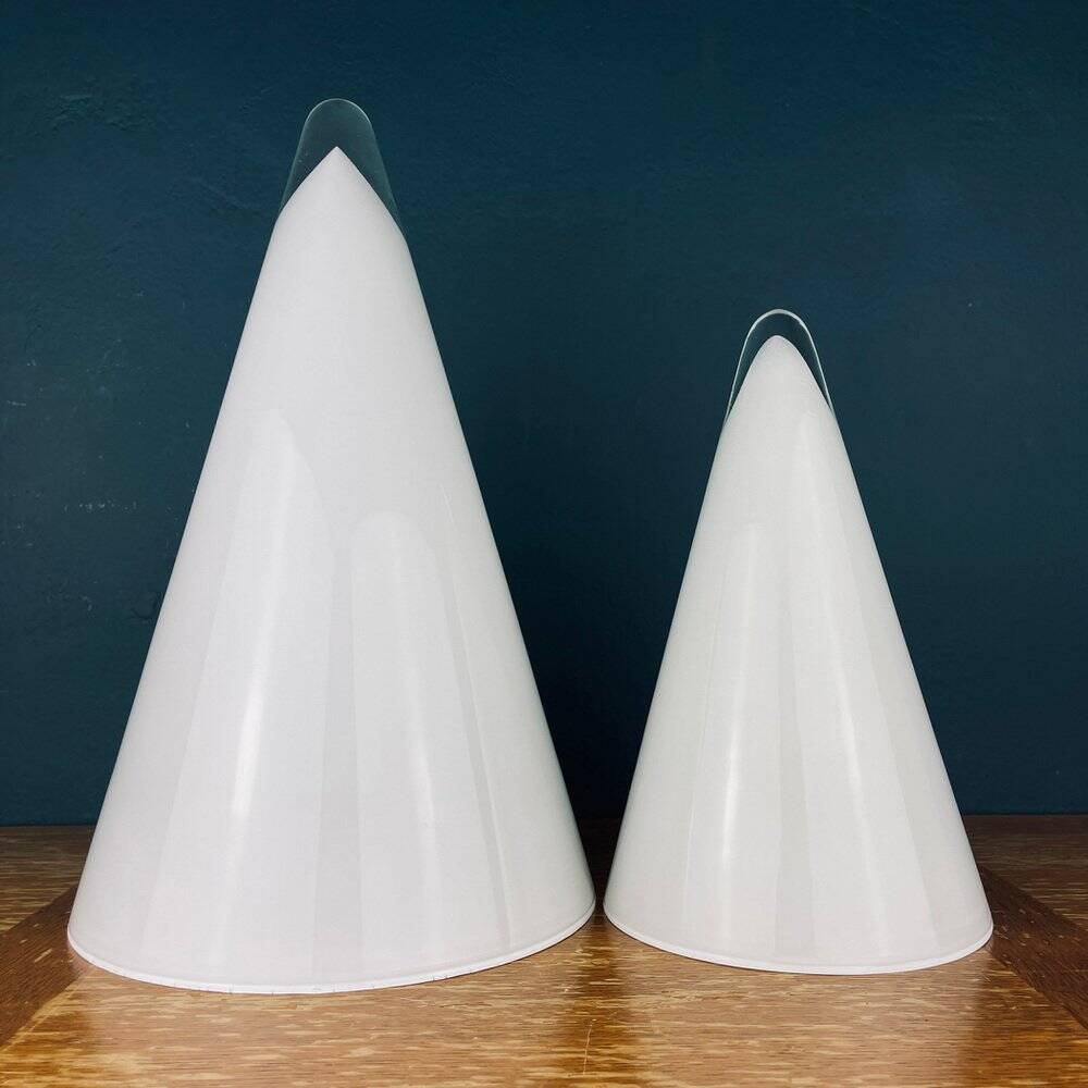 Cone table lamps Murano, Italy, 1970s, set of 2