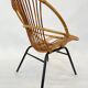 Fauteuil vintage en rotin par Dirk van Sliedregt Rohe Noordwolde 1960 aux Pays-Bas