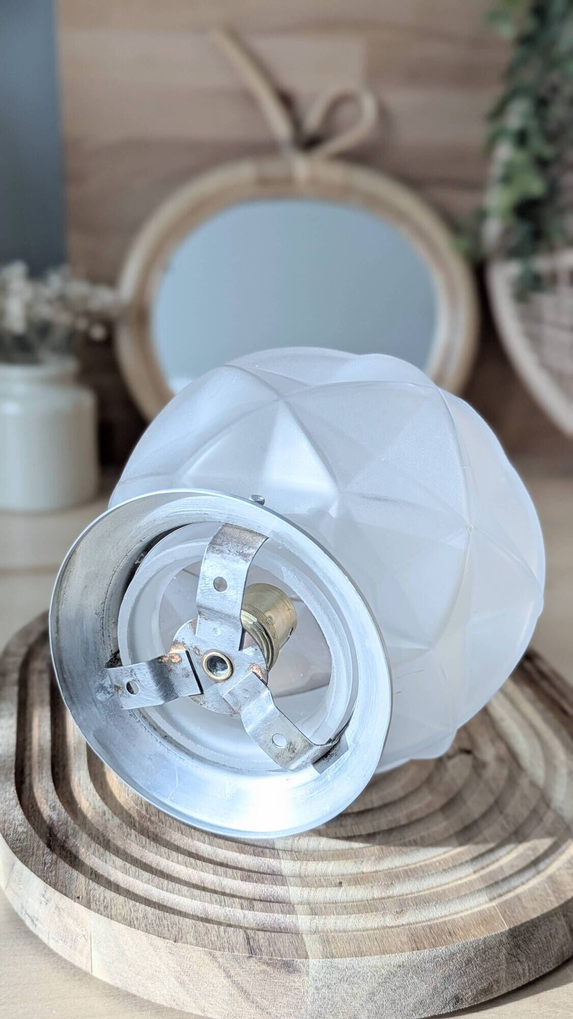 Plafonnier Art Déco géométrique