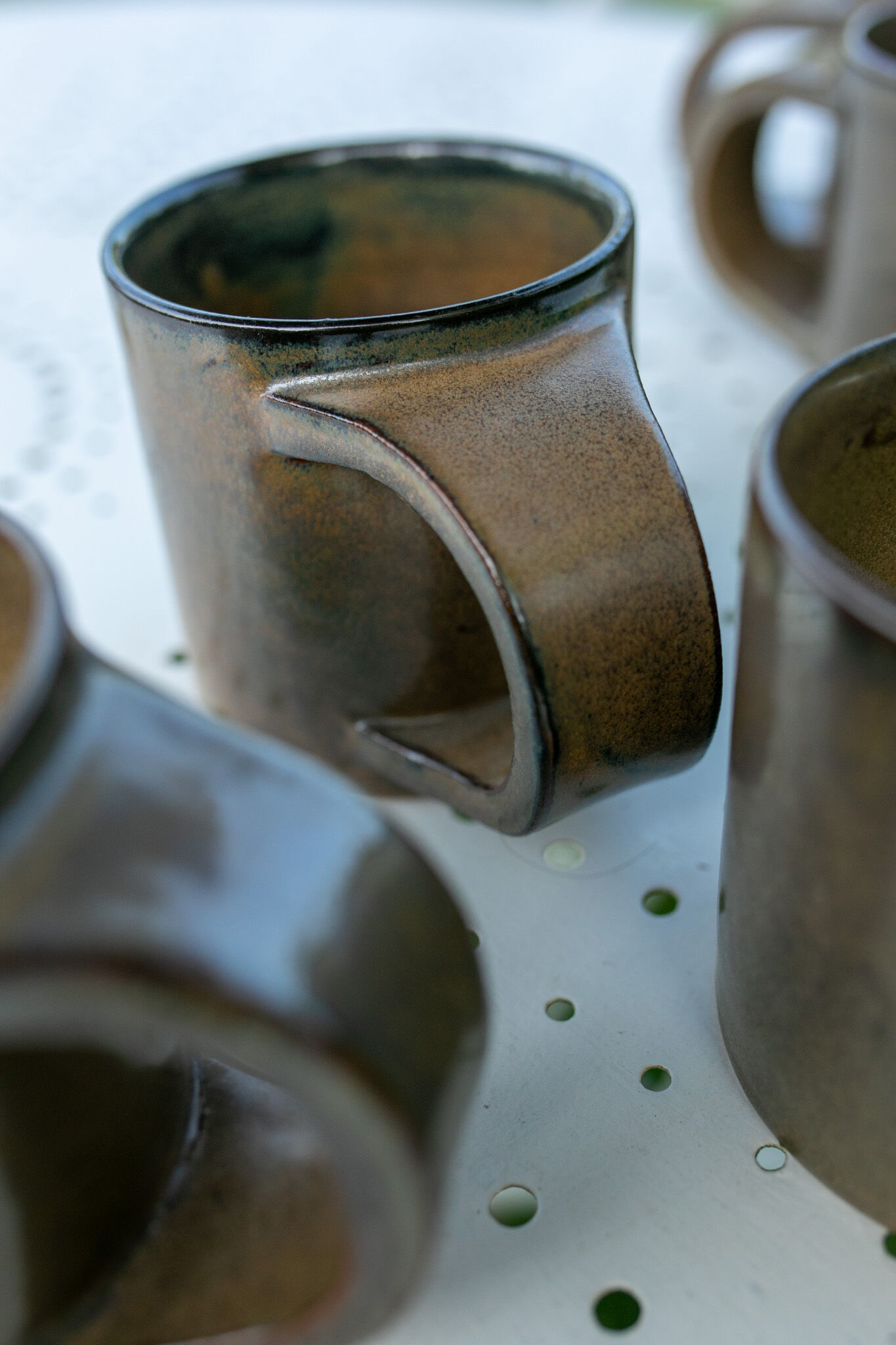 Set of 5 Arts Céram stoneware cups