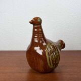 Bird-shaped pottery bottle from a modern Danish workshop, mid-century, 1960s.